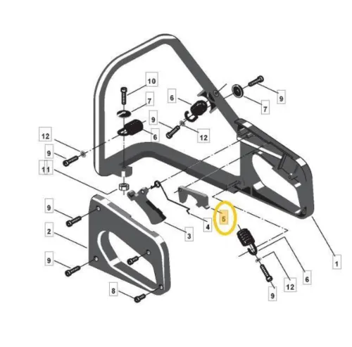 Leva di Sicurezza Originale Alpina Per Motosega Mod. P341-P360-P361-P365-P370-P371-P382S-P390-P391-P395-P400-P410-P411-P440 ECC… - immagine 2