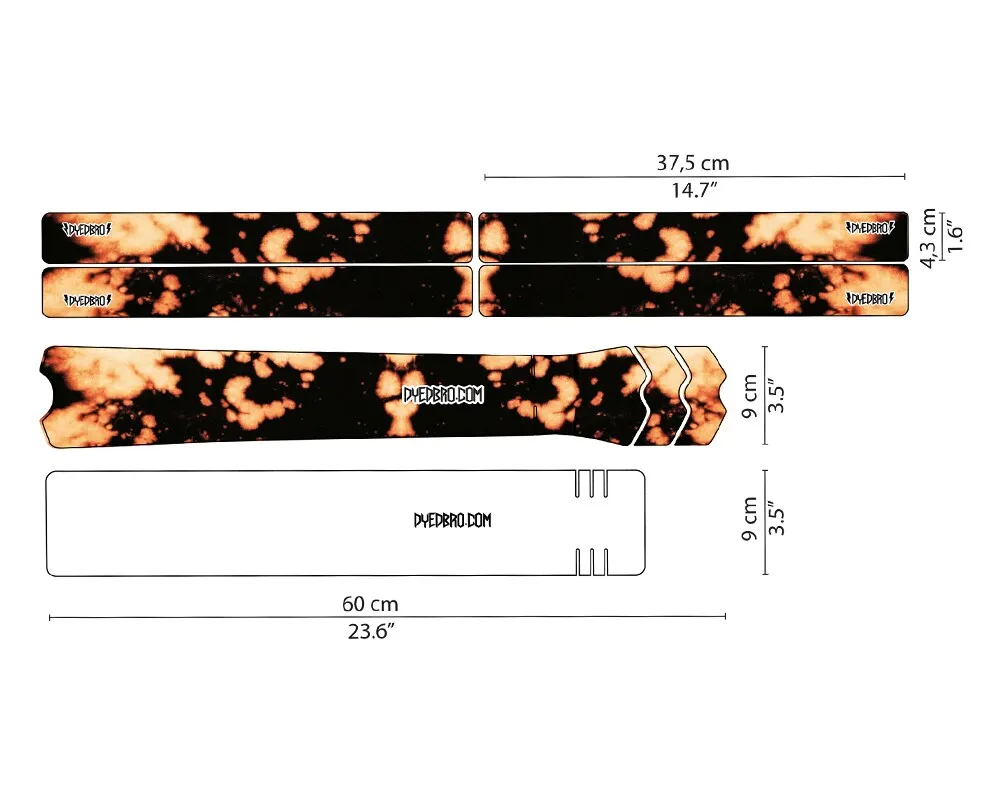 DYEDBRO – Protezione telaio BLEACH TIE DYE