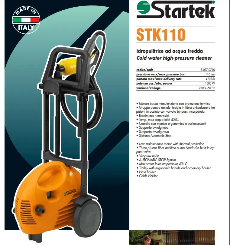 Idropulitrice ad Acqua Fredda STK 110 STARTEK Lavor - immagine 2