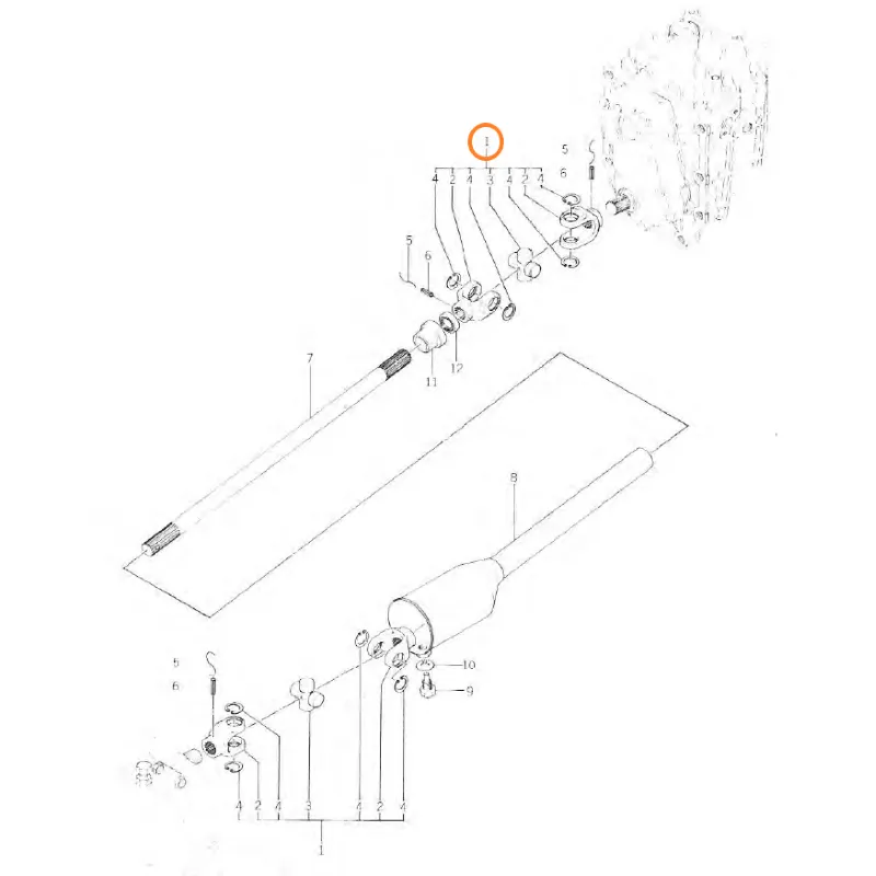 Snodo albero di trasmissione Iseki TX | TU - immagine 3