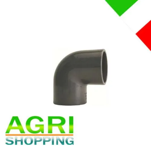 Gomito a 90° D.75 a Incollaggio in PVC