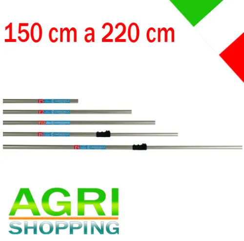 Asta Telescopica Campagnola R6 Cm 150-220 in Alluminio Per Alice-Holly-Elektra-Icarus