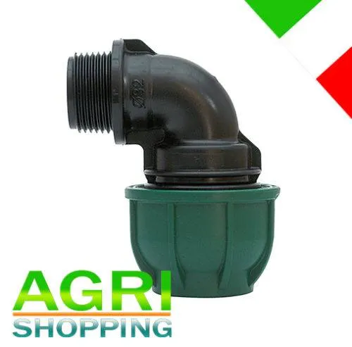 Gomito a 90° 63 x 2″ con Derivazione Filettato Maschio