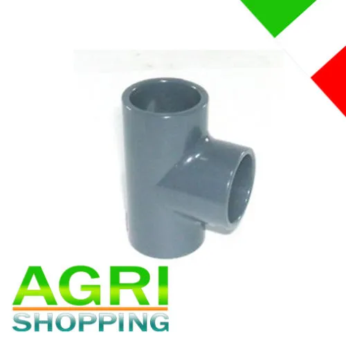 Tee a 90°D.125 a Incollaggio in PVC
