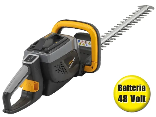 Tagliasiepi a Batteria 28V ALPINA Lama 58cm Freno Sicurezza Impugnatura 2 Posizioni AHT 48