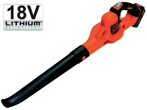 Soffiatore a Batteria 18V Li-ion BLACK+DECKER Sistema Extra Velocità GWC 1820 PC