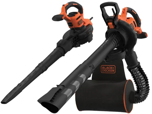 Soffiatore Aspiratore Elettrico 3000 Watt BLACK+DECKER Velocità Regolabile Zaino Raccolta BEBLV 300-QS