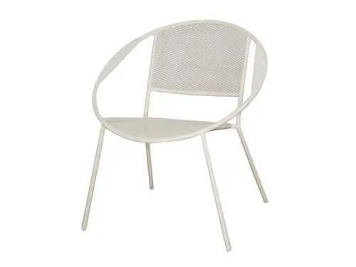 Sedia da Giardino Terrazzo in Acciaio Schienale Grigliato HAPPY HOUR