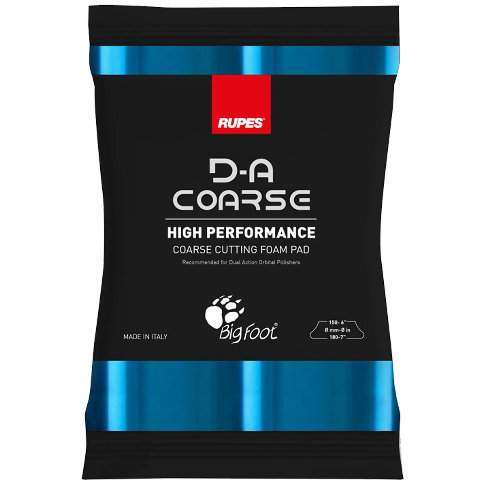 Tampone Velcrato Lucidatura Carrozzeria RUPES Vari Diametri D-A COARSE BLU 9.DA Series H (Hard) - immagine 8