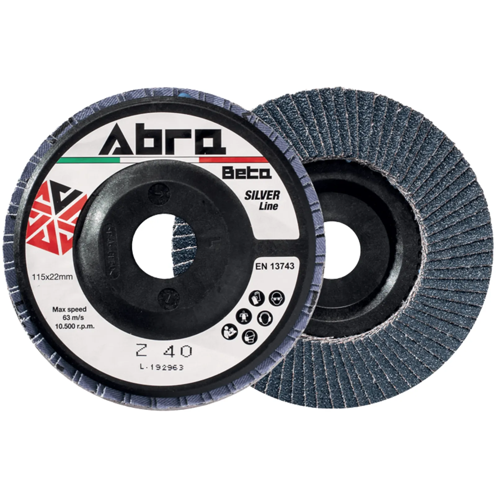 Dischi Abrasivi 115 mm ABRA BETA per Smerigliatrice Ferro Acciaio Inox Legno SILVER LINE