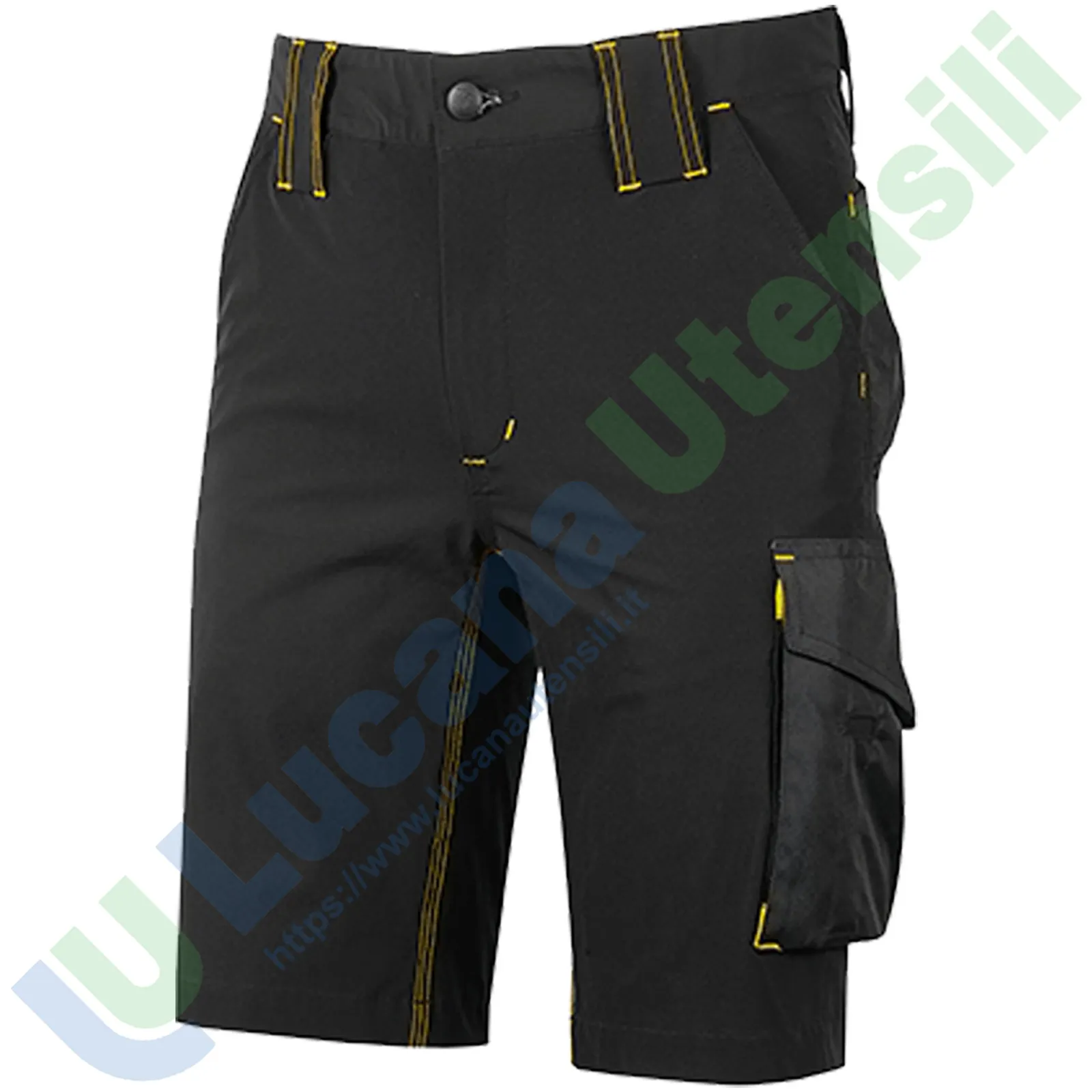 Bermuda Shorts Cargo Multitasche da Lavoro U-POWER Pantalone Corto da Uomo Donna Pantaloncino MERCURY - immagine 5