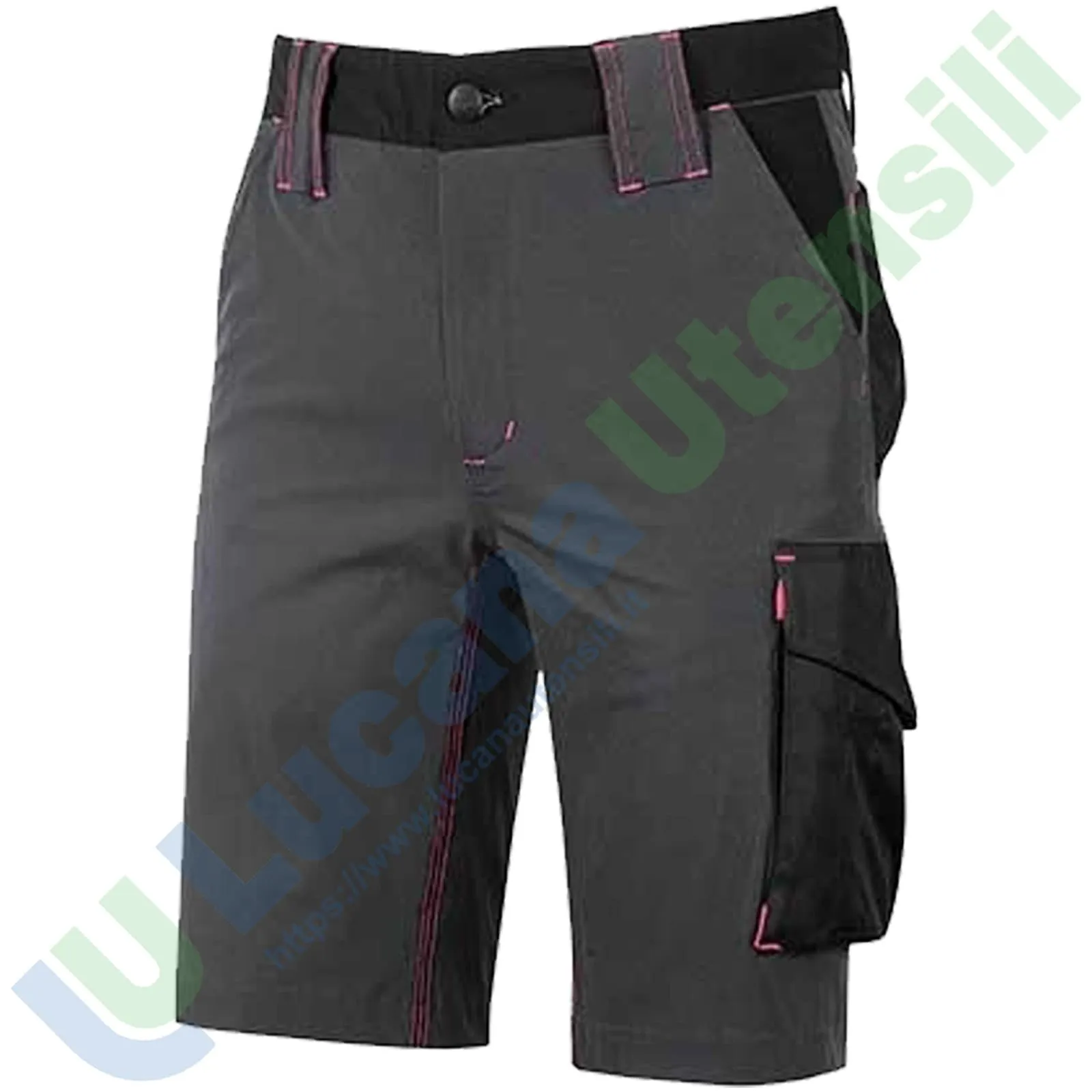 Bermuda Shorts Cargo Multitasche da Lavoro U-POWER Pantalone Corto da Uomo Donna Pantaloncino MERCURY - immagine 7
