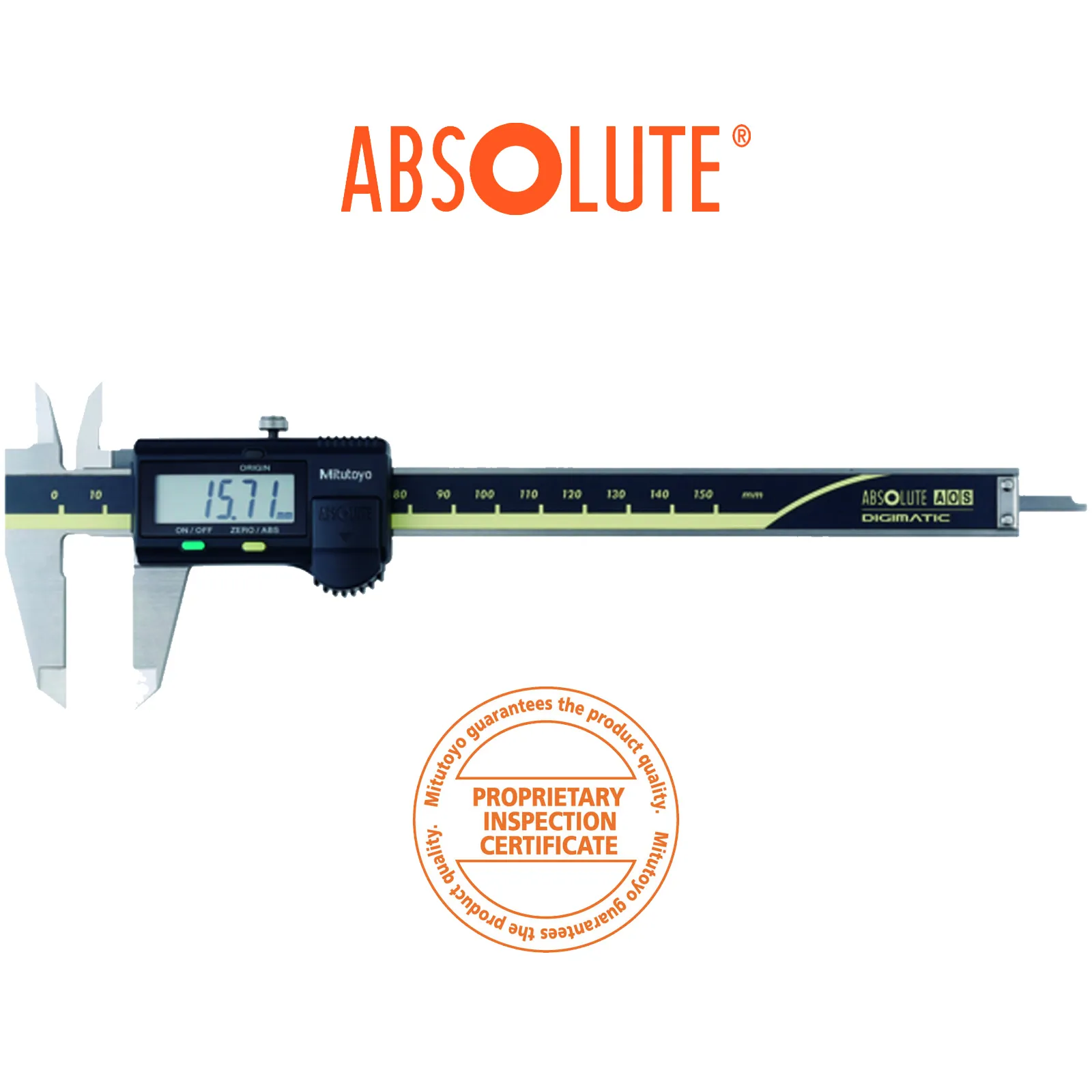Calibro a Corsoio Digitale a Batteria MITUTOYO Corpo ABS AOS Scala 0-150mm Display LCD articolo 500-181-30
