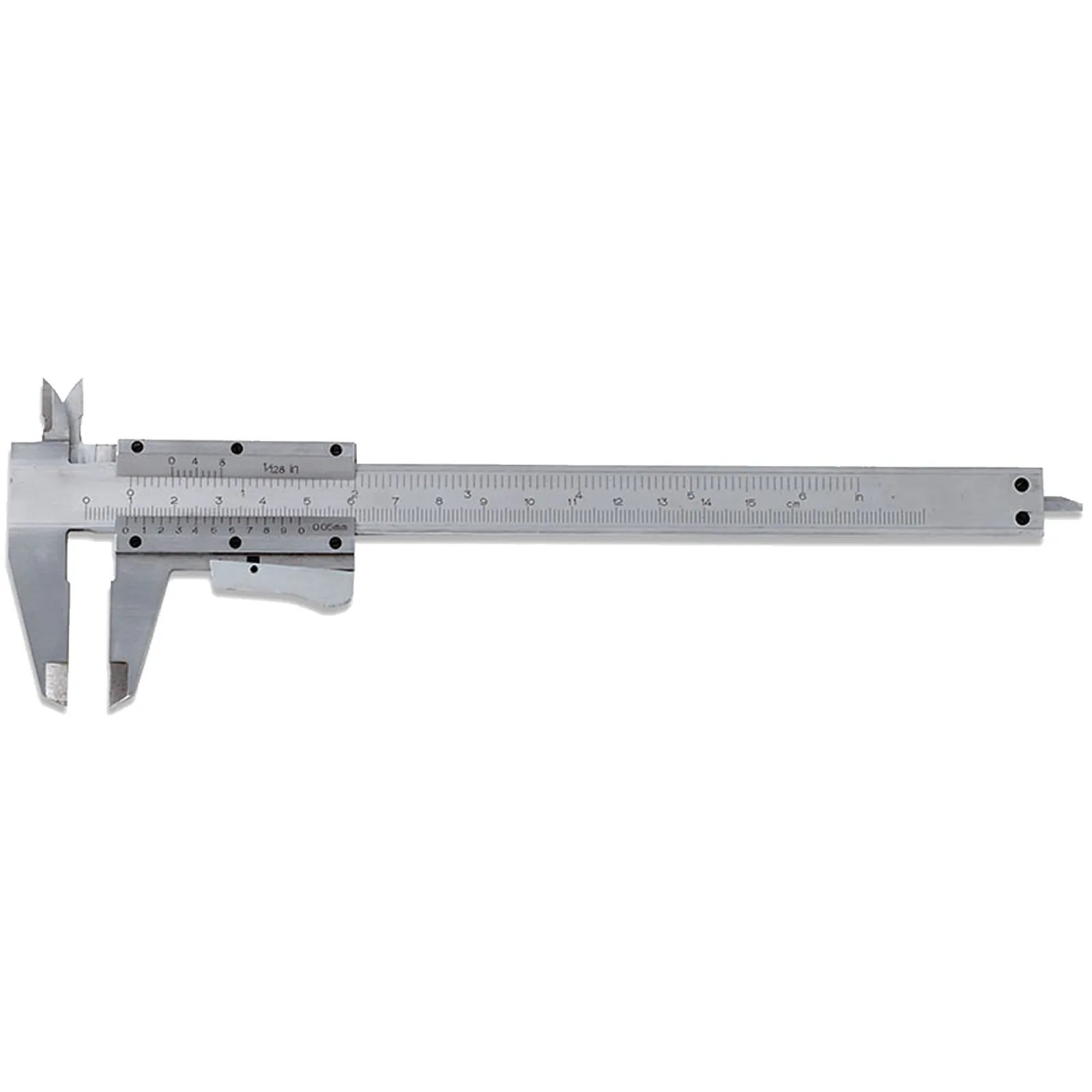 Calibro a Corsoio Satinato FERVI Calibro di Vernier 150 mm Becchi 40 mm articolo C057/150