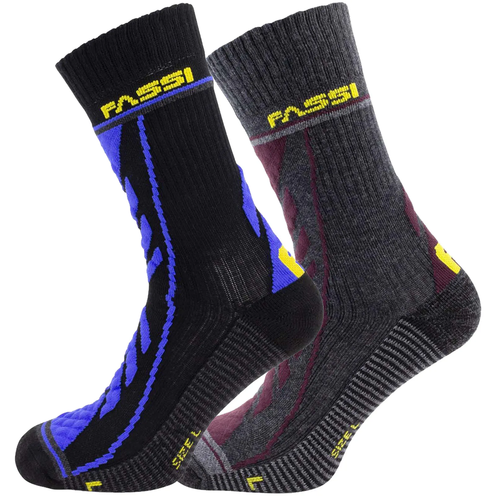 Calze da Lavoro FASSI AT WORK Calzino Strutturato Rinforzato Pesante Ambienti Freddi Umidi modello 3DUMP ANATOMICA