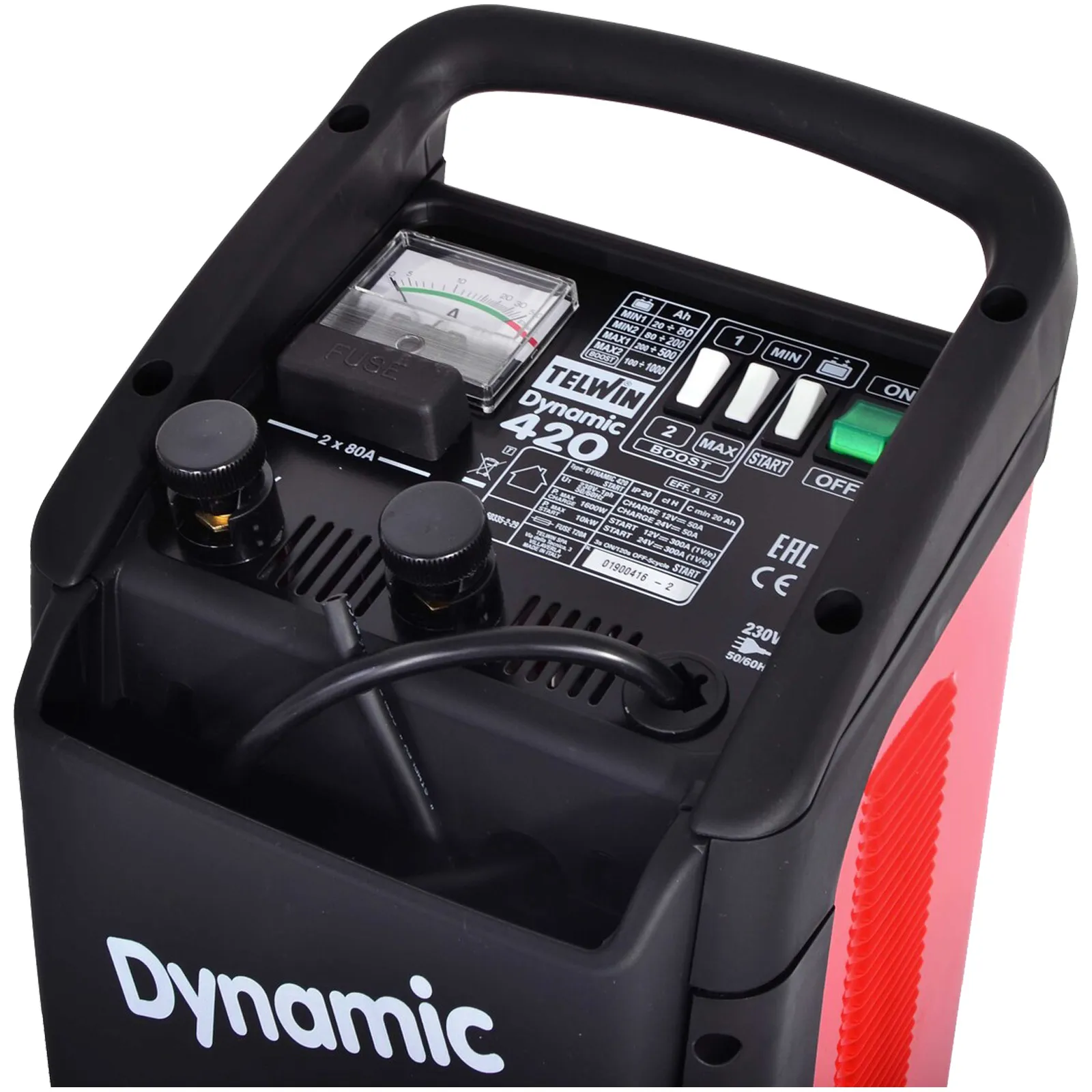 Caricabatterie Avviatore 12V e 24V TELWIN Booster Starter per Auto Camion Trattore Barca DYNAMIC 420 START - immagine 4