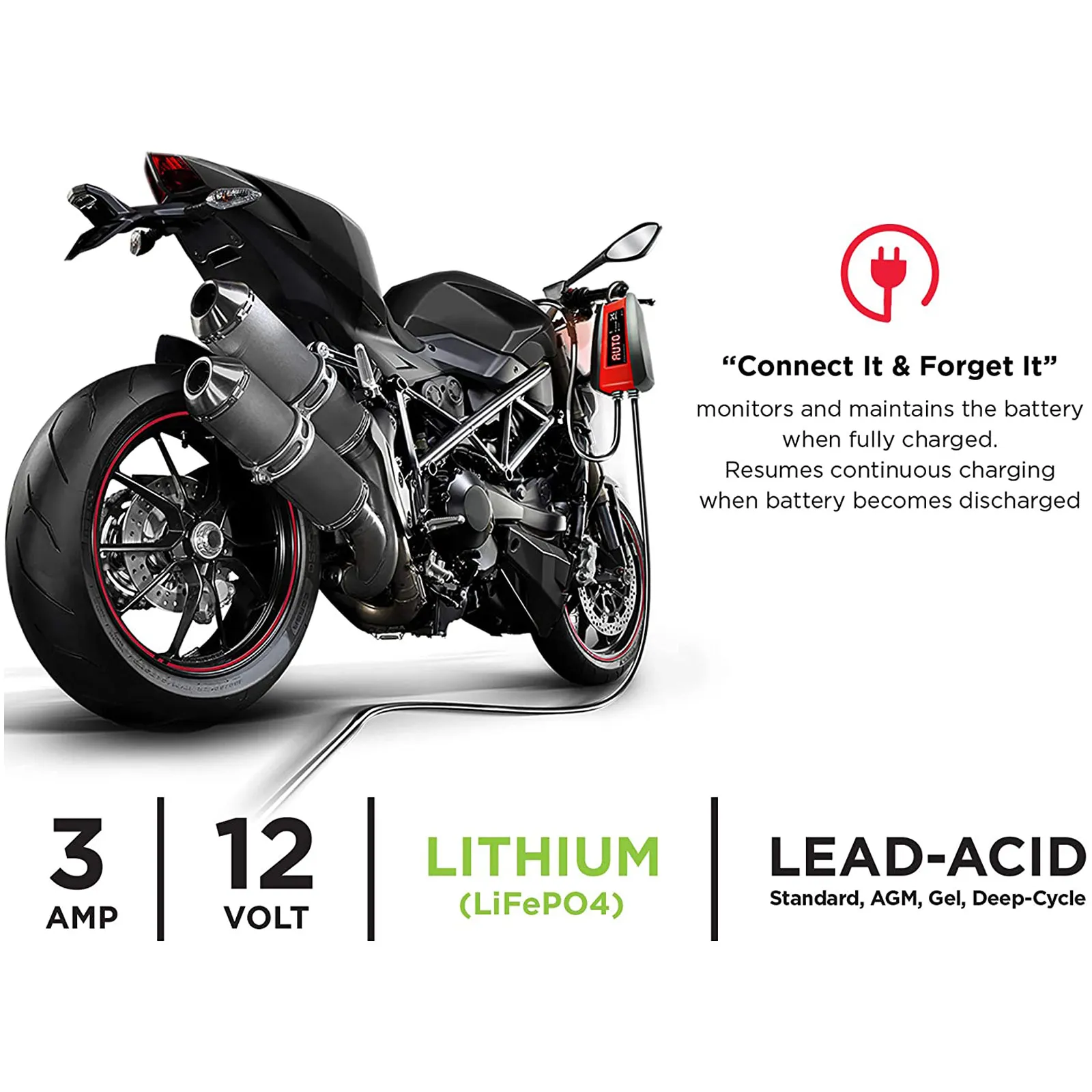 Caricabatterie Mantenitore di Carica SCHUMACHER Tester Ripristino per Batterie Auto Moto 12V modello SPI 3 - immagine 4