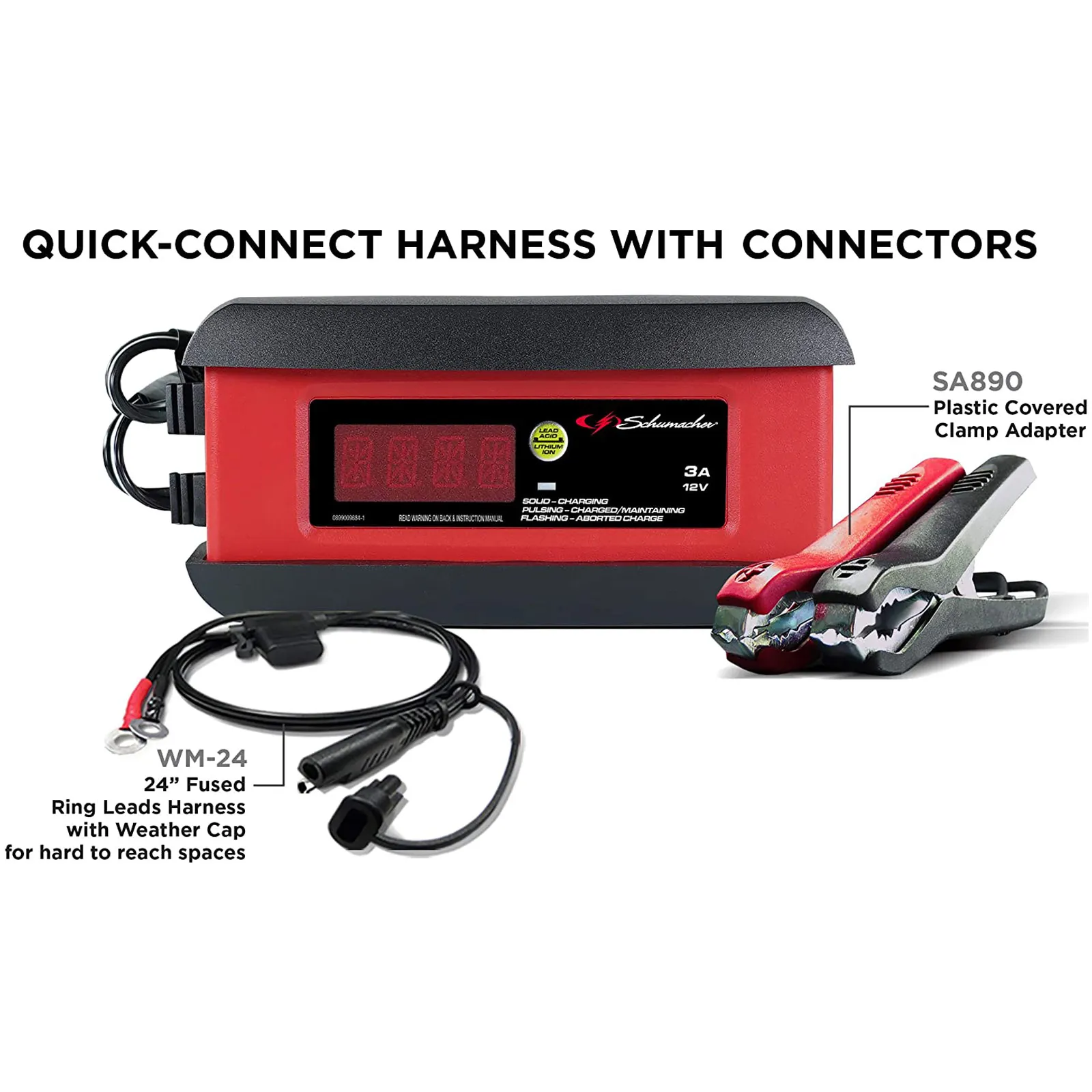 Caricabatterie Mantenitore di Carica SCHUMACHER Tester Ripristino per Batterie Auto Moto 12V modello SPI 3 - immagine 5