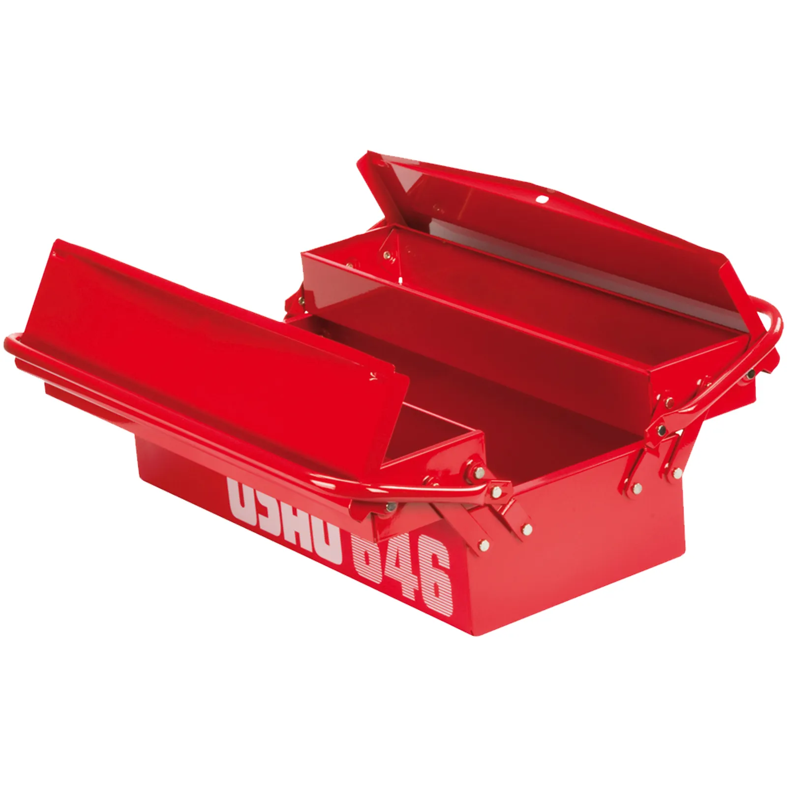 Cassetta Porta Utensili Attrezzi USAG 3 Scomparti Estensibile VUOTA Valigetta in Lamiera serie 646/3