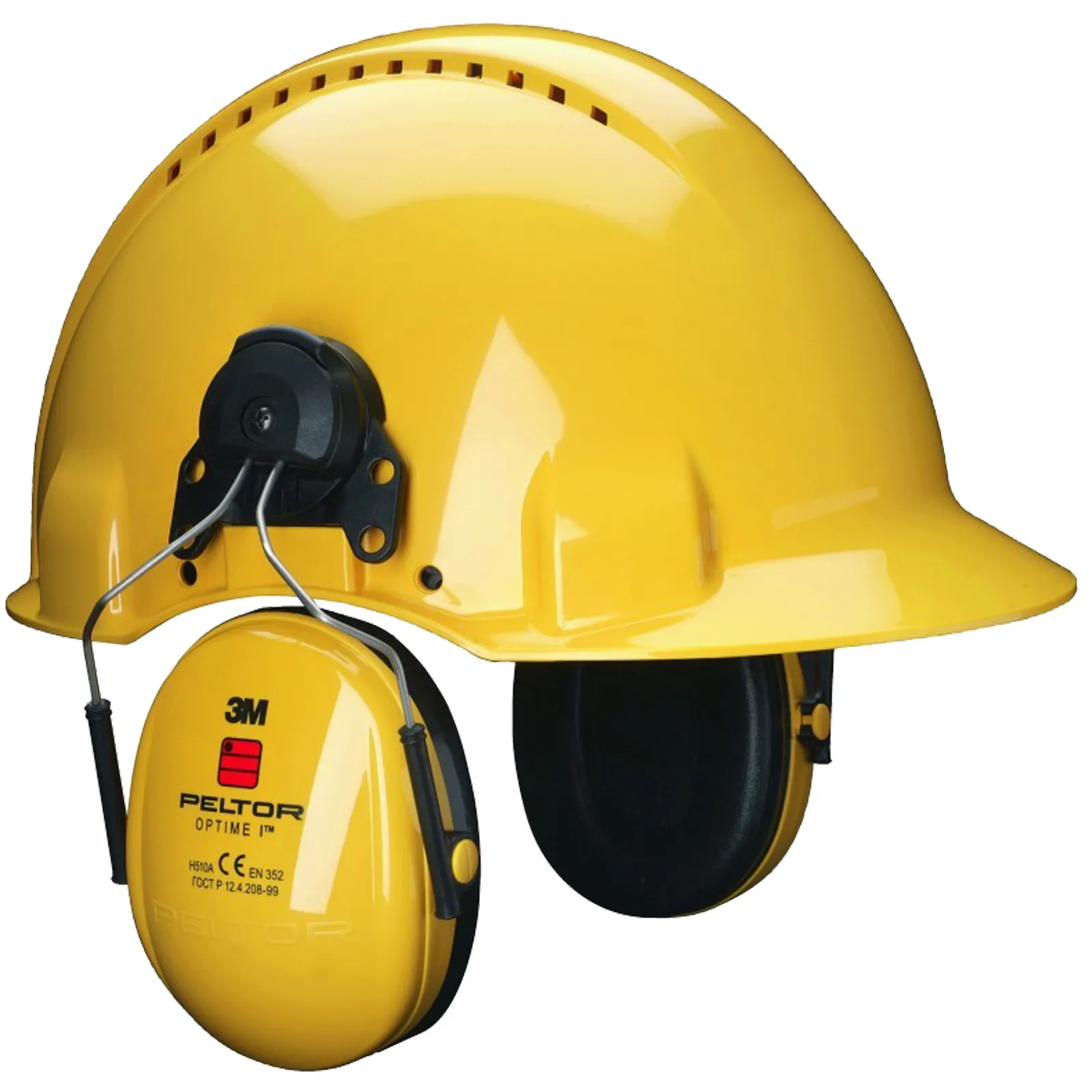 Cuffia Anti Rumore Attacco Elmetto 3M PELTOR OPTIME I Attenuazione 87/98dB DPI H510P3E-405-GU - immagine 4