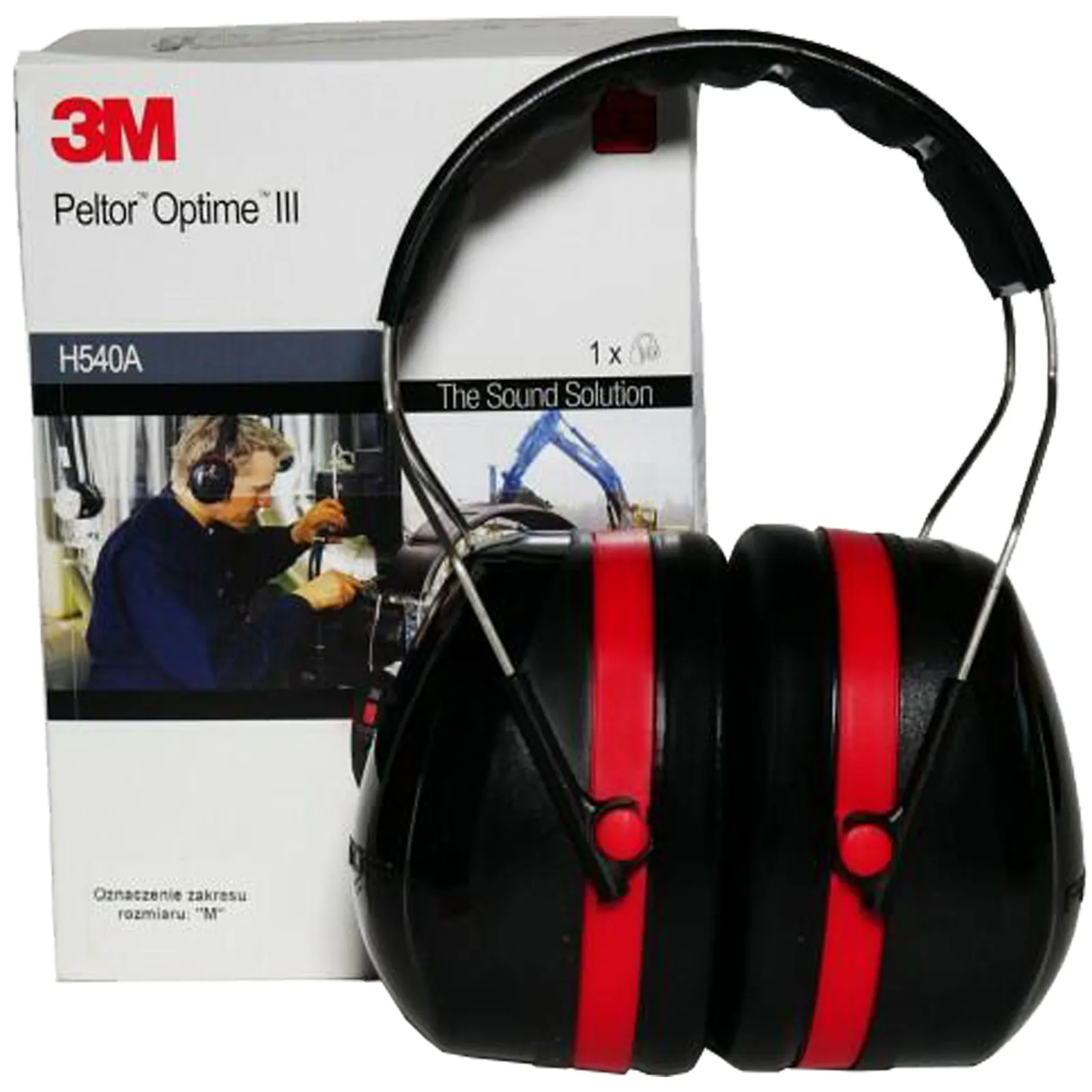 Cuffia Anti Rumore 3M PELTOR OPTIME III Attenuazione 95/110dB DPI Bardatura Temporale H540A-411-SV