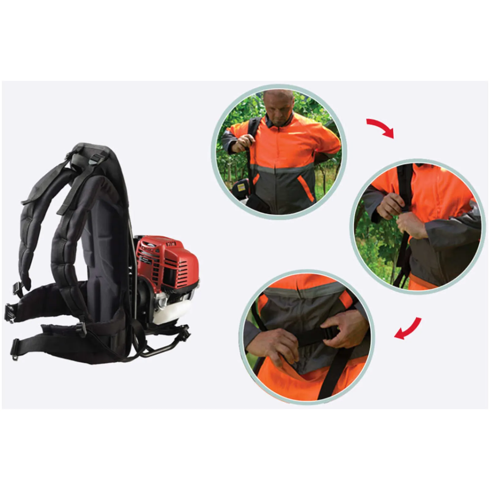 Decespugliatore Spalleggiato a Benzina HONDA Motore 4 Tempi GX35T da 35,8cc Potenza, Comfort, Maneggevolezza modello UMR 435 T - immagine 6