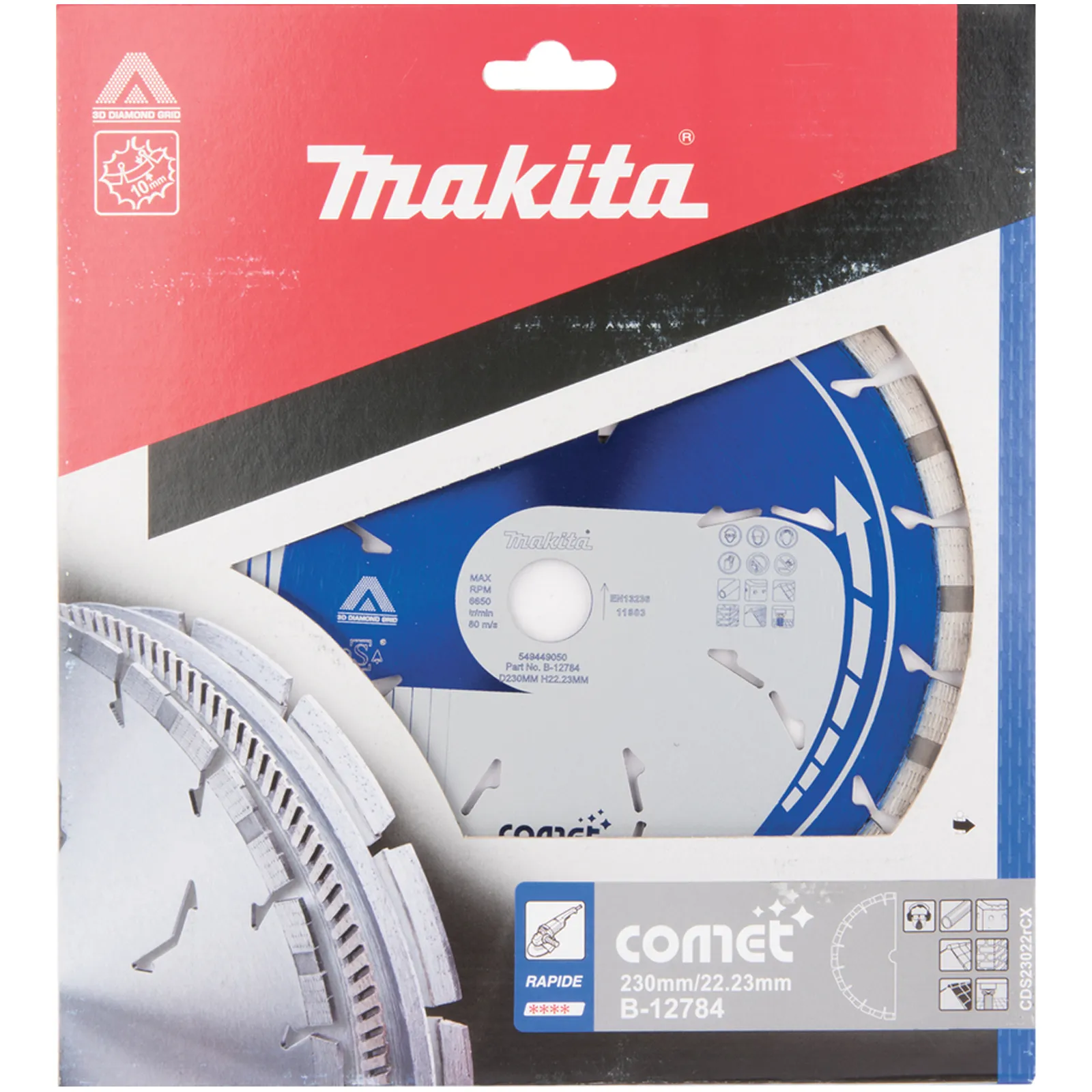 Disco Diamantato Ø115-400mm COMET RAPIDO MAKITA Taglio a Secco Umido per Calcestruzzo Mattone Clinker Argilla - immagine 3