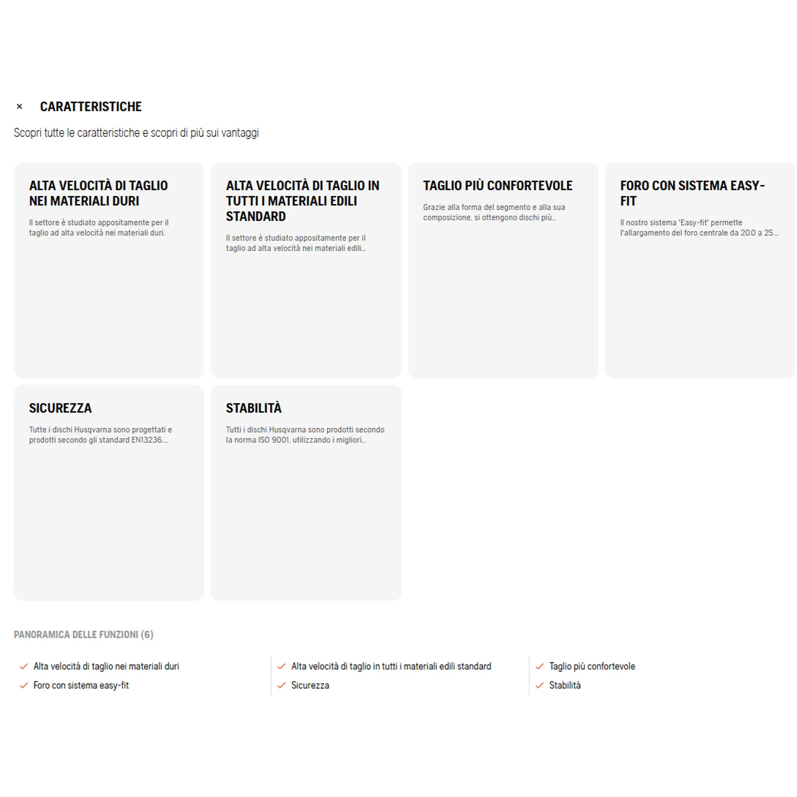 Disco Diamantato 300 350 400mm HUSQVARNA Segmentato x Cemento TACTI-CUT S50 PLUS - immagine 2