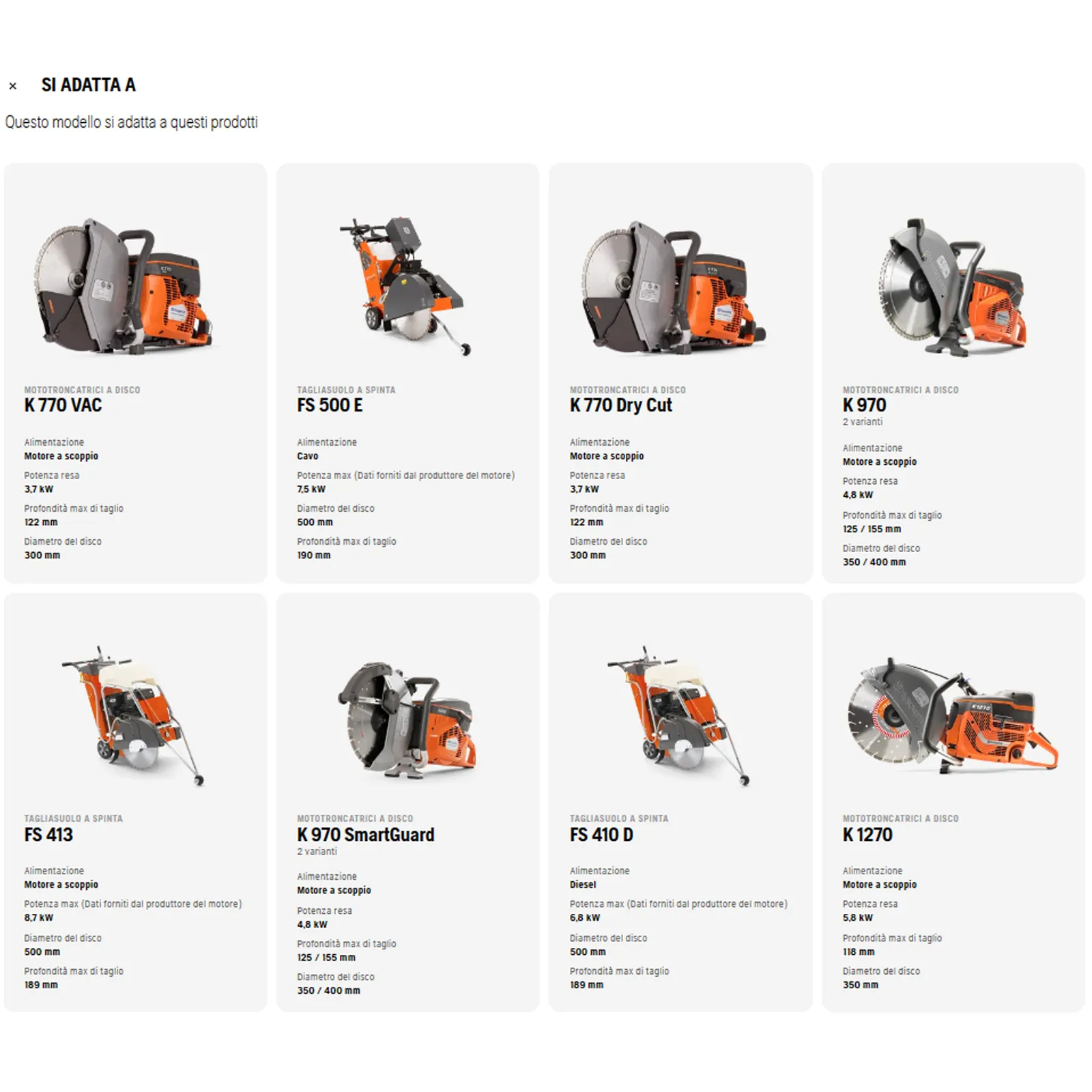 Disco Diamantato 300 350 400mm HUSQVARNA Segmentato x Cemento TACTI-CUT S50 PLUS - immagine 5