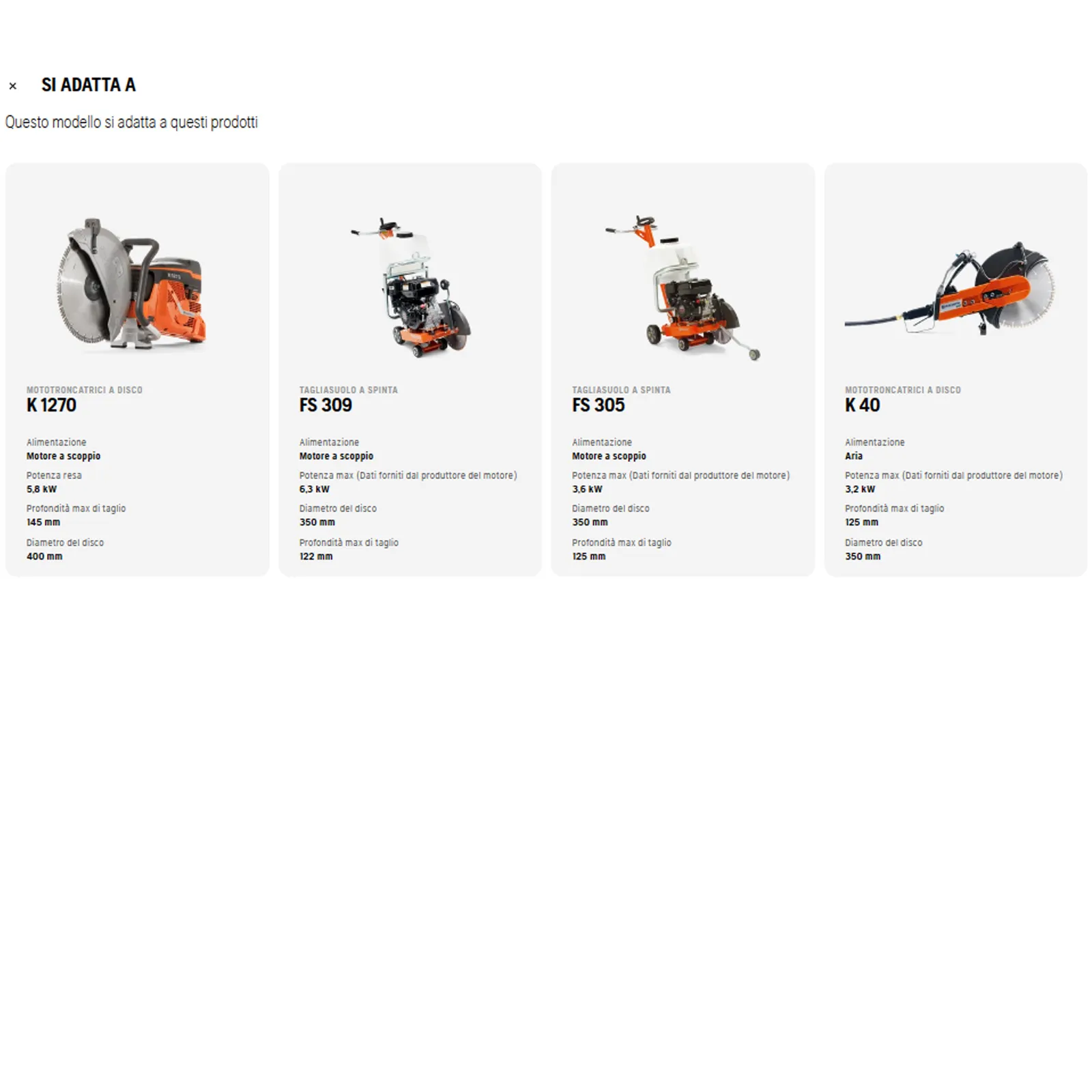 Disco Diamantato 300 350 400mm HUSQVARNA Segmentato x Cemento TACTI-CUT S50 PLUS - immagine 6