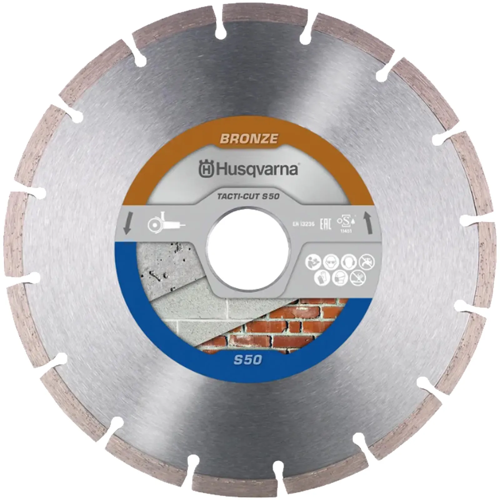 Disco Diamantato 300 350 400mm HUSQVARNA Segmentato x Cemento TACTI-CUT S50 PLUS