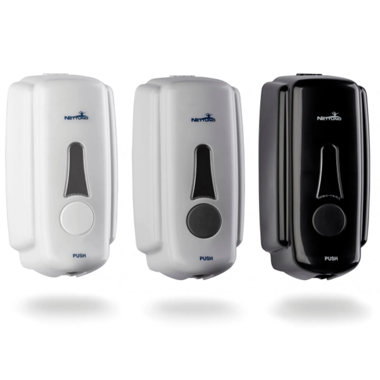 Dispenser a Muro NETTUNO per Ricariche T-S800 da 800ml Specifico per Saponi Liquidi e Creme Gel Lavamani modello T-SMALL