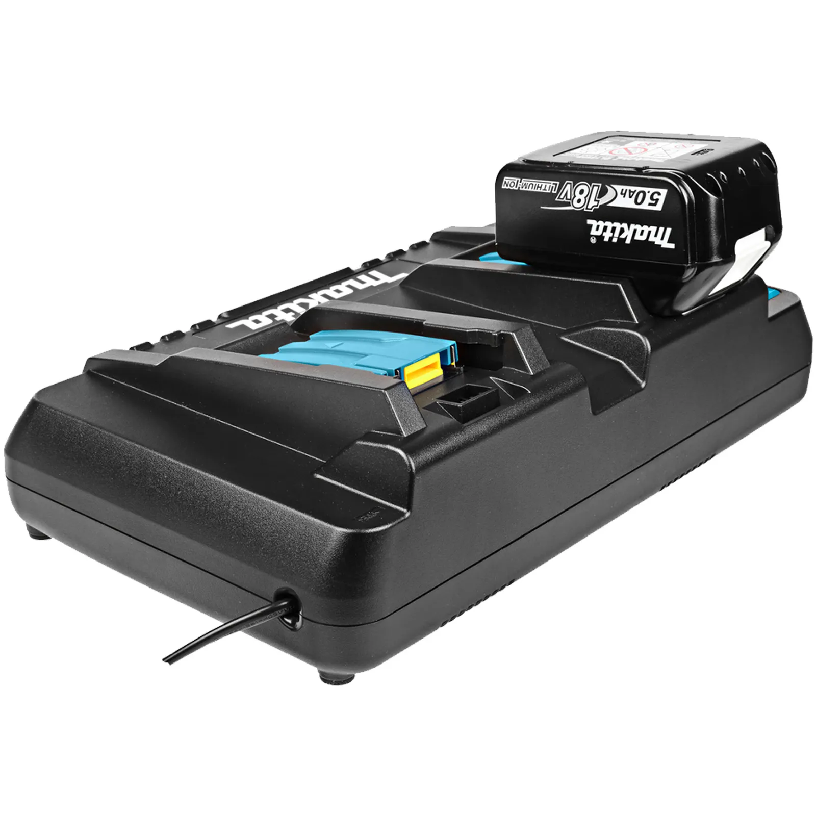 Energy Pack 18V MAKITA Kit 4 Batterie 5.0Ah + Caricabatterie Doppio + Valigetta 197626-8 - immagine 7