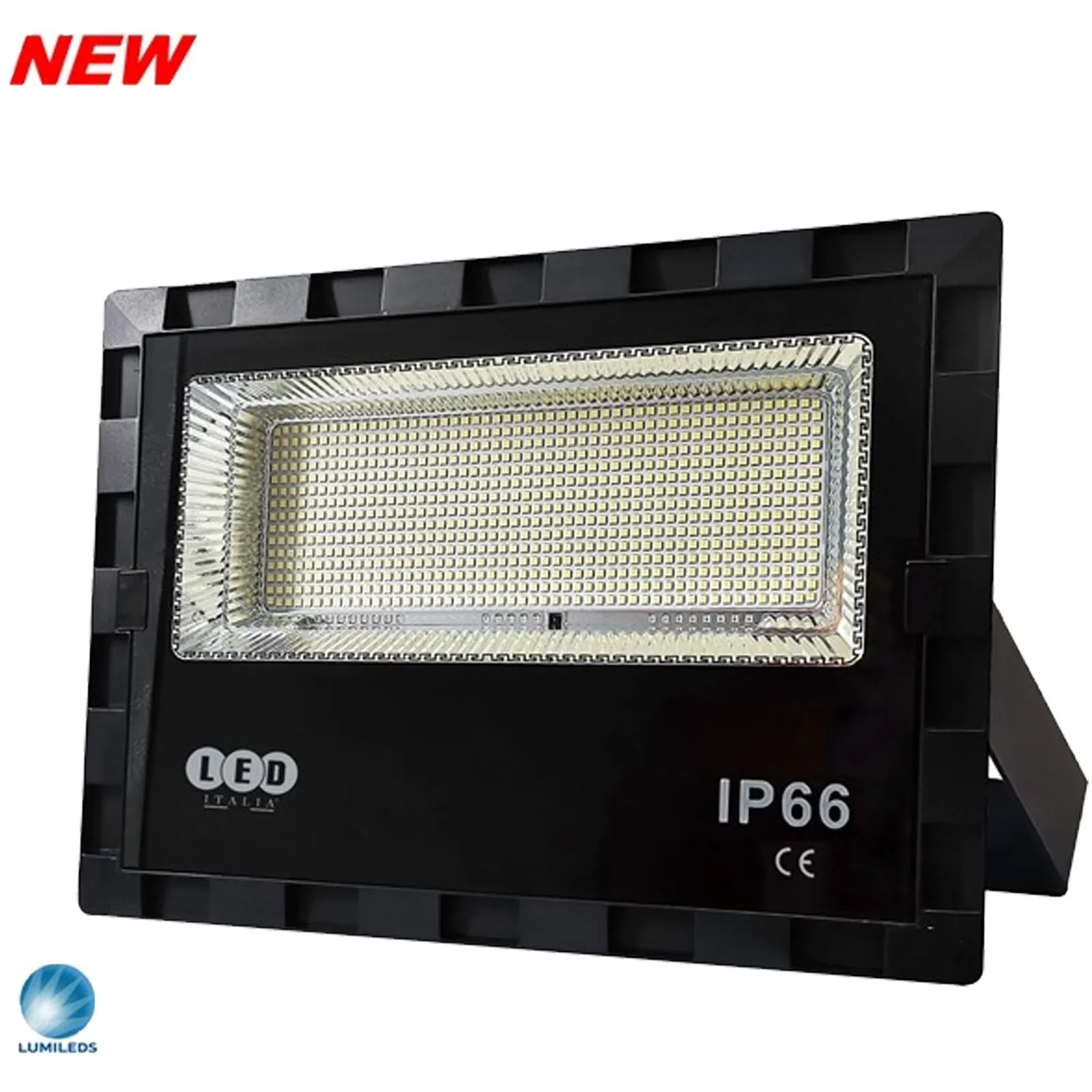 Faro LED da Esterno Ricaricabile a Batteria LED ITALIA Struttura in Alluminio, Ricarica con Pannello Solare LIFE ST - immagine 2