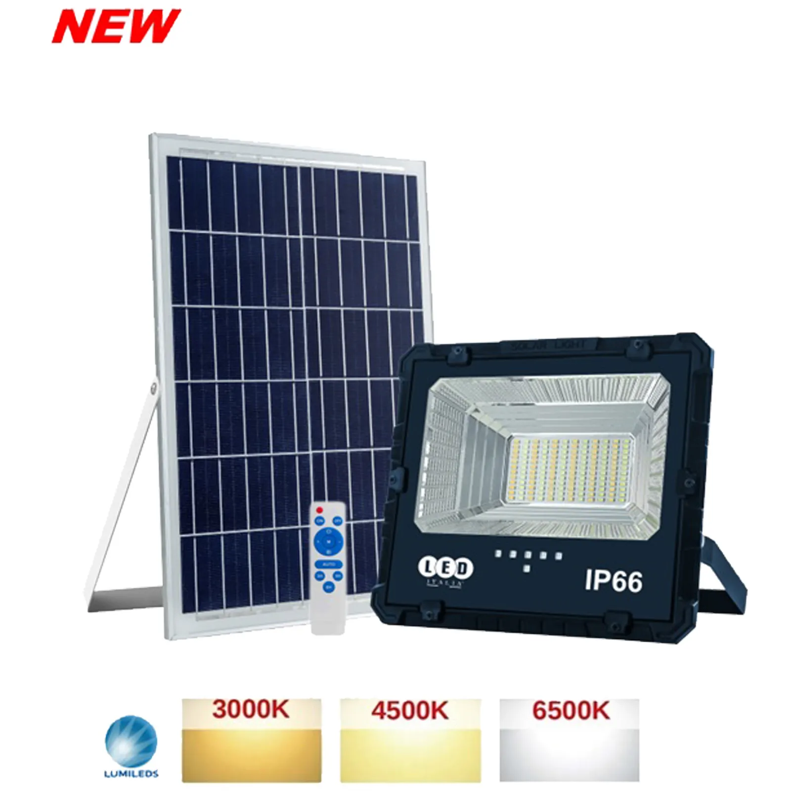 Faro LED da Esterno Ricaricabile a Batteria LED ITALIA Struttura in Alluminio, Ricarica con Pannello Solare LIFE ST - immagine 5