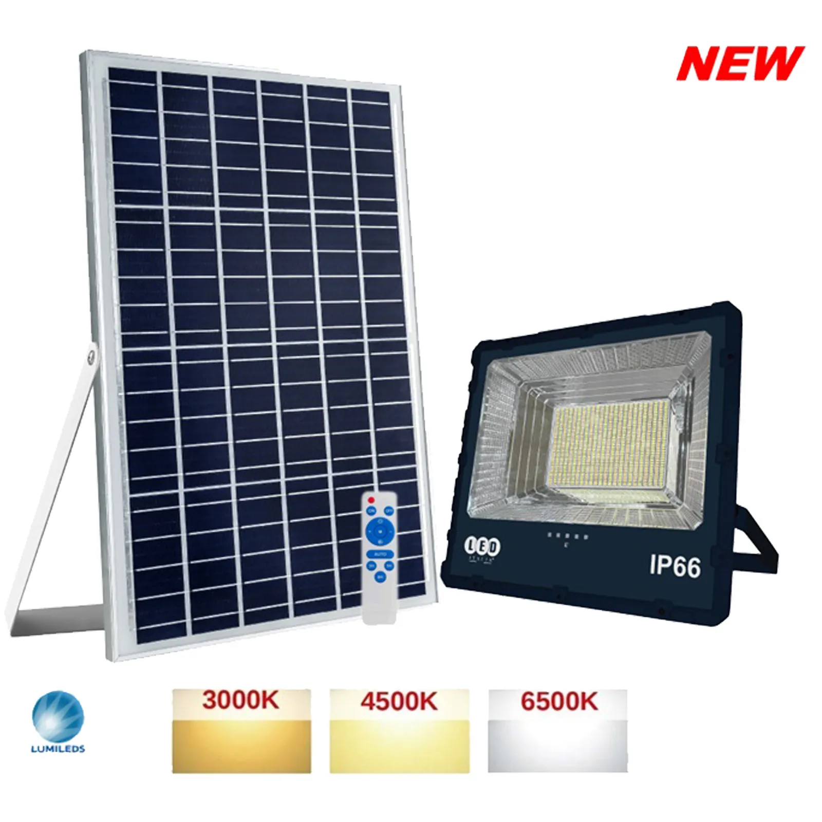 Faro LED da Esterno Ricaricabile a Batteria LED ITALIA Struttura in Alluminio, Ricarica con Pannello Solare LIFE ST - immagine 7