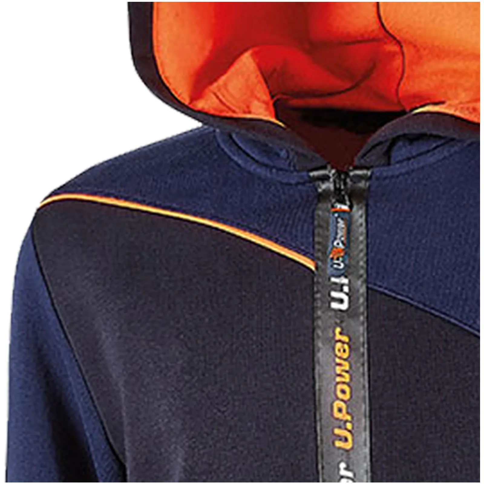 Felpa in Cotone con Cappuccio da Lavoro U-POWER Pile Multitasche da Uomo Donna JUPITER - immagine 2