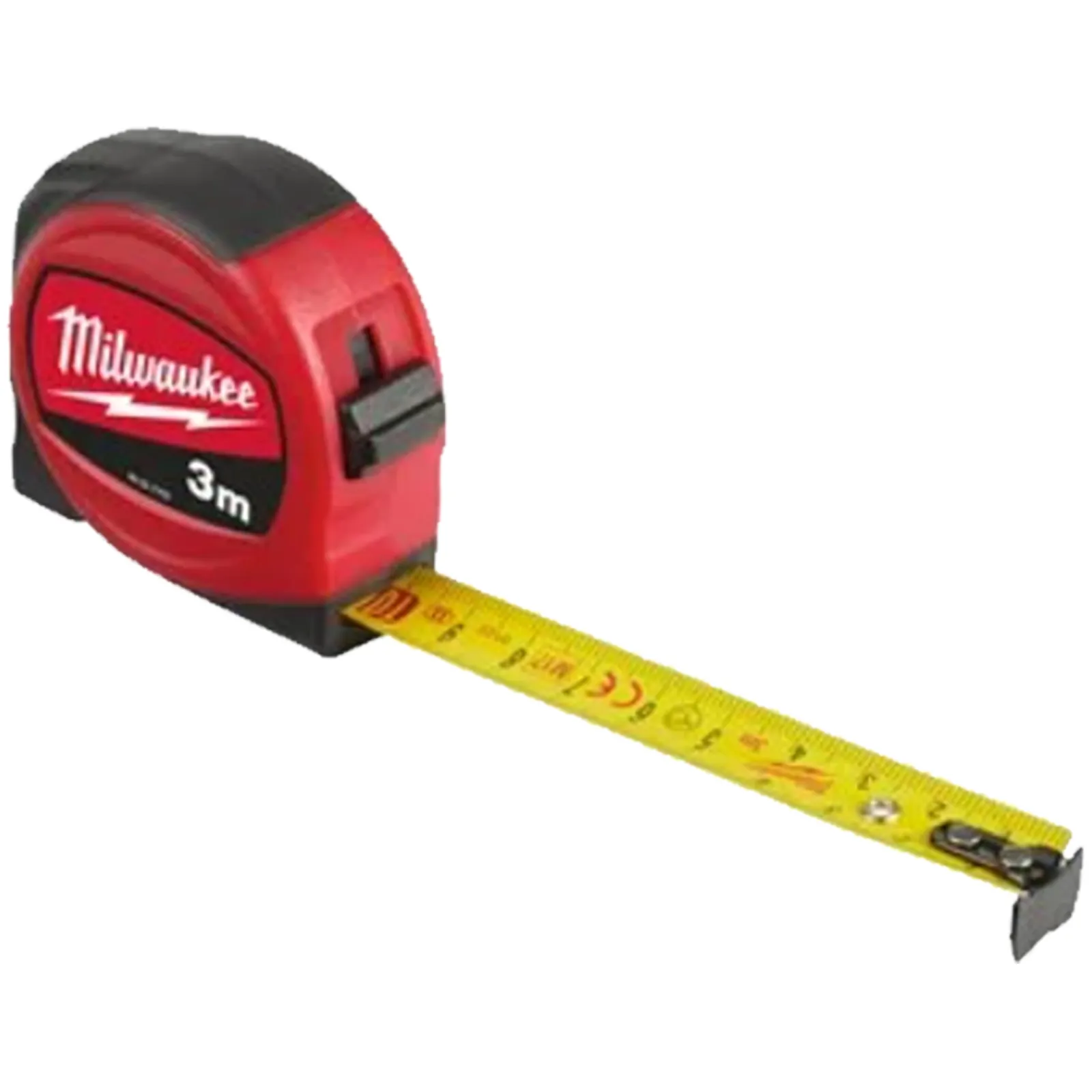 Flessometro Metro a Nastro Professionale MILWAUKEE Rinforzato ABS e Nylon 3m 5m 8m serie SLIM - immagine 3