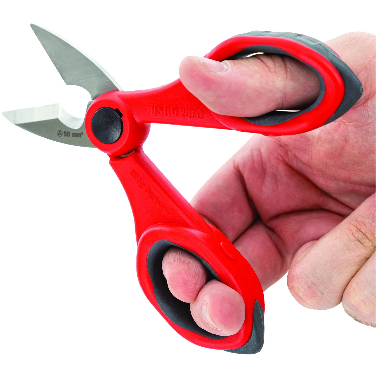 Forbici Forbice Elettricista USAG Acciaio INOX Micro Dentatura Tagliacavi 207 D - immagine 4