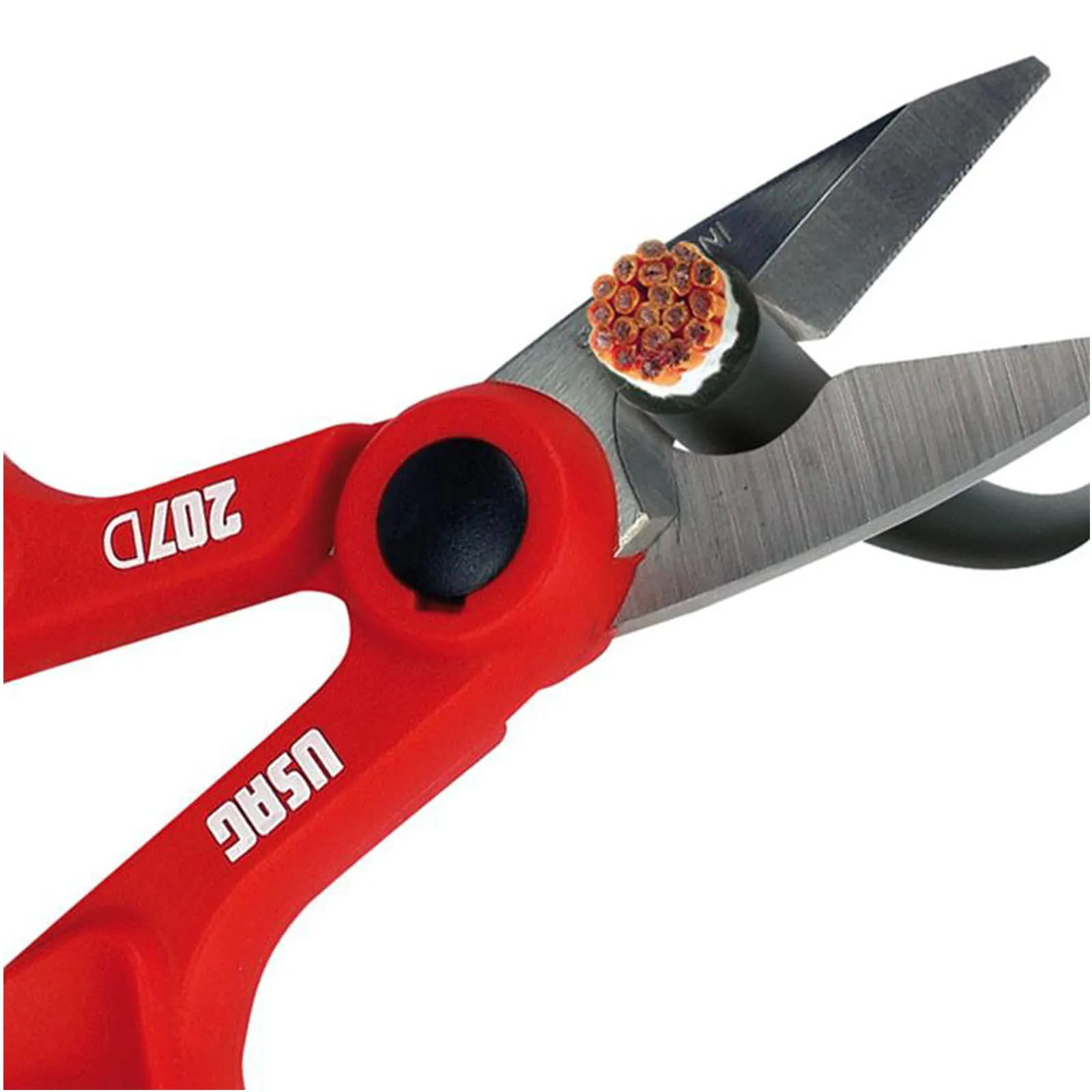 Forbici Forbice Elettricista USAG Acciaio INOX Micro Dentatura Tagliacavi 207 D - immagine 5