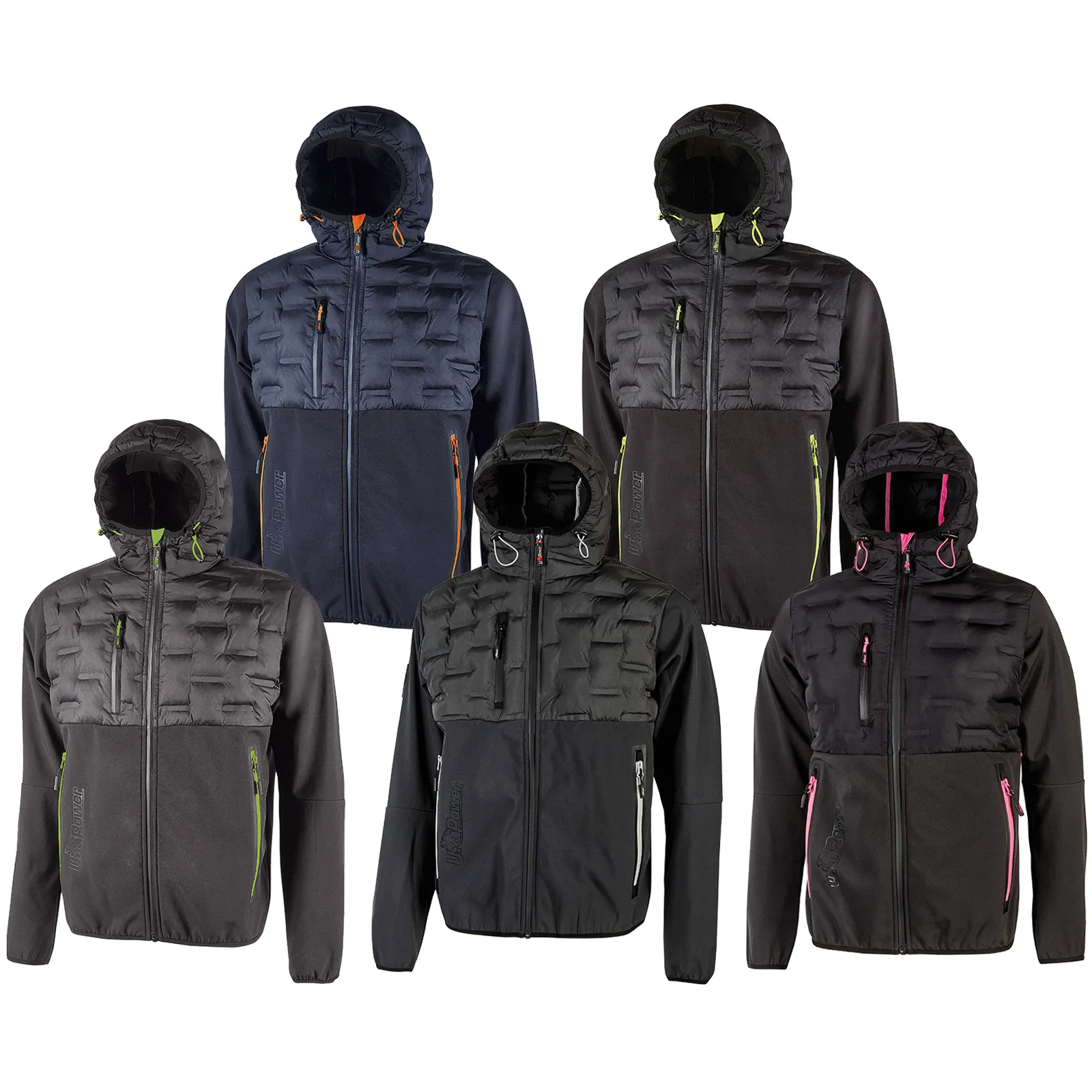 Giacca Giacchino con Cappuccio INVERNALE Impermeabile U-POWER Uomo Lavoro SPOCK