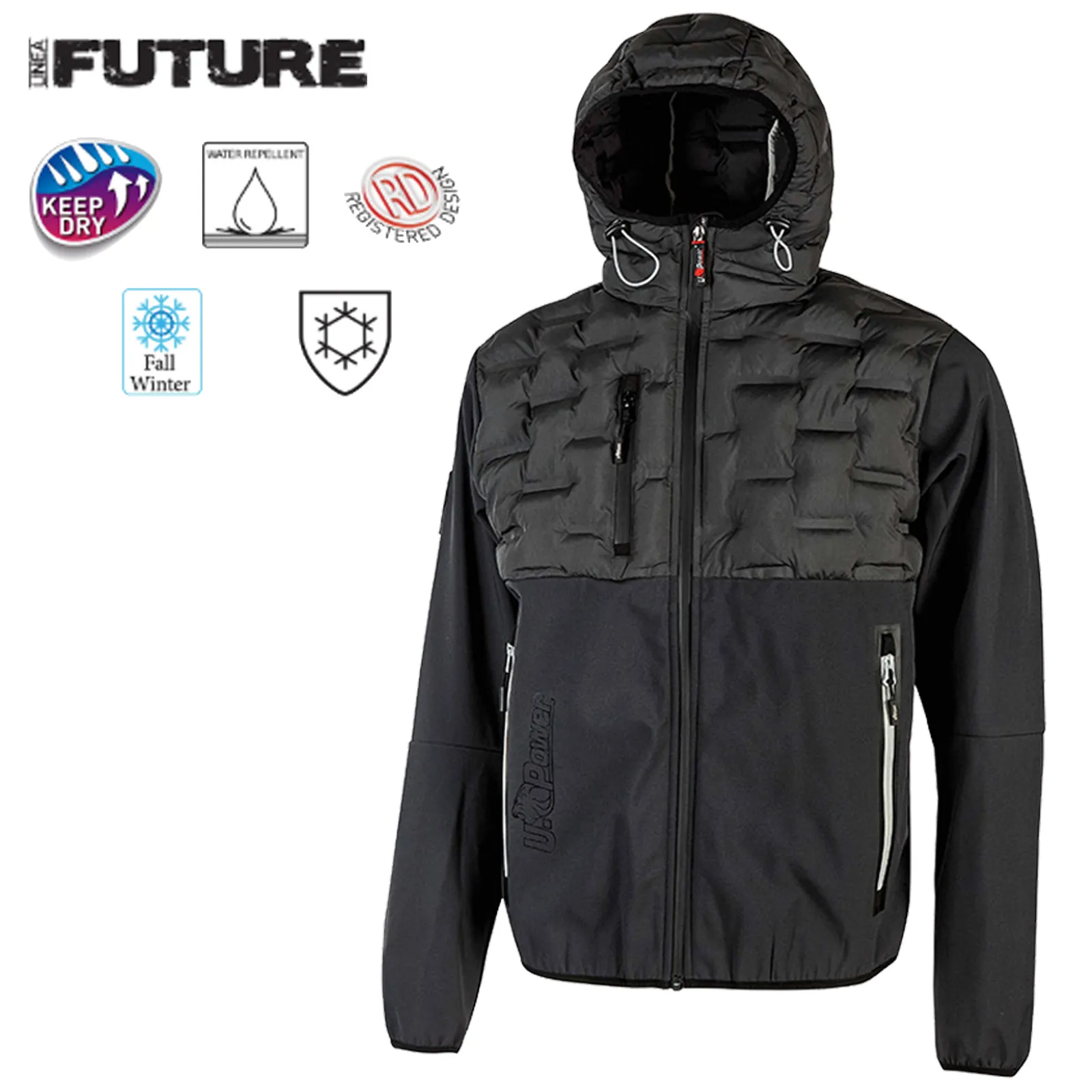 Giacca Giacchino con Cappuccio INVERNALE Impermeabile U-POWER Uomo Lavoro SPOCK - immagine 9