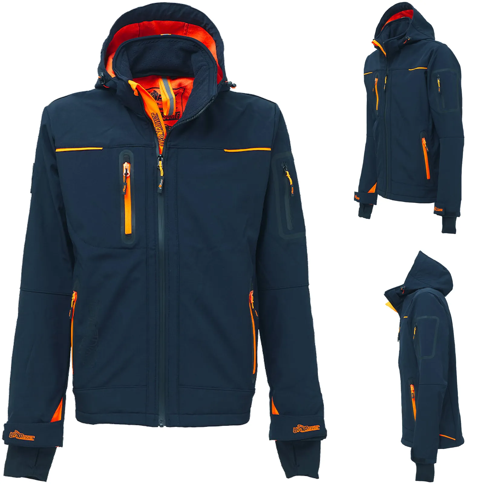 Giacca Giacchino con Cappuccio INVERNALE Impermeabile U-POWER Uomo Lavoro SPACE - immagine 8