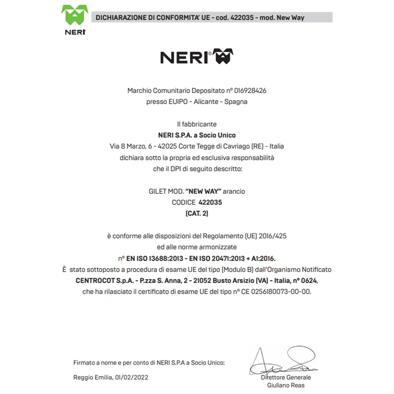 Gilet Smanicato Alta Visibilità NERI Bande Riflettenti DPI Cat. II Lavoro Auto Moto NEW WAY - immagine 6