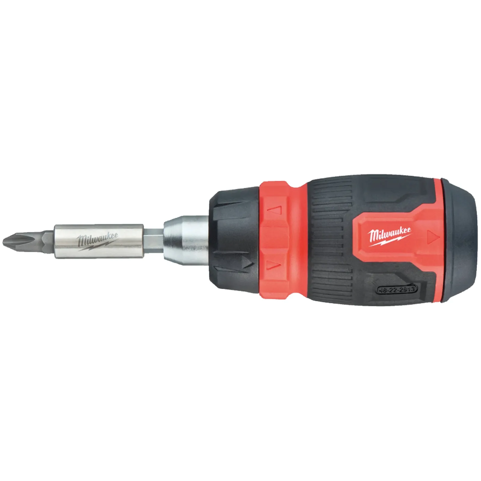 Giravite Multiuso 8 in 1 a Cricchetto MILWAUKEE Inserti per Avvitatura 1/4″ e Prolunga Bit Storage Multi-Bit Screwdriver articolo 4932480581