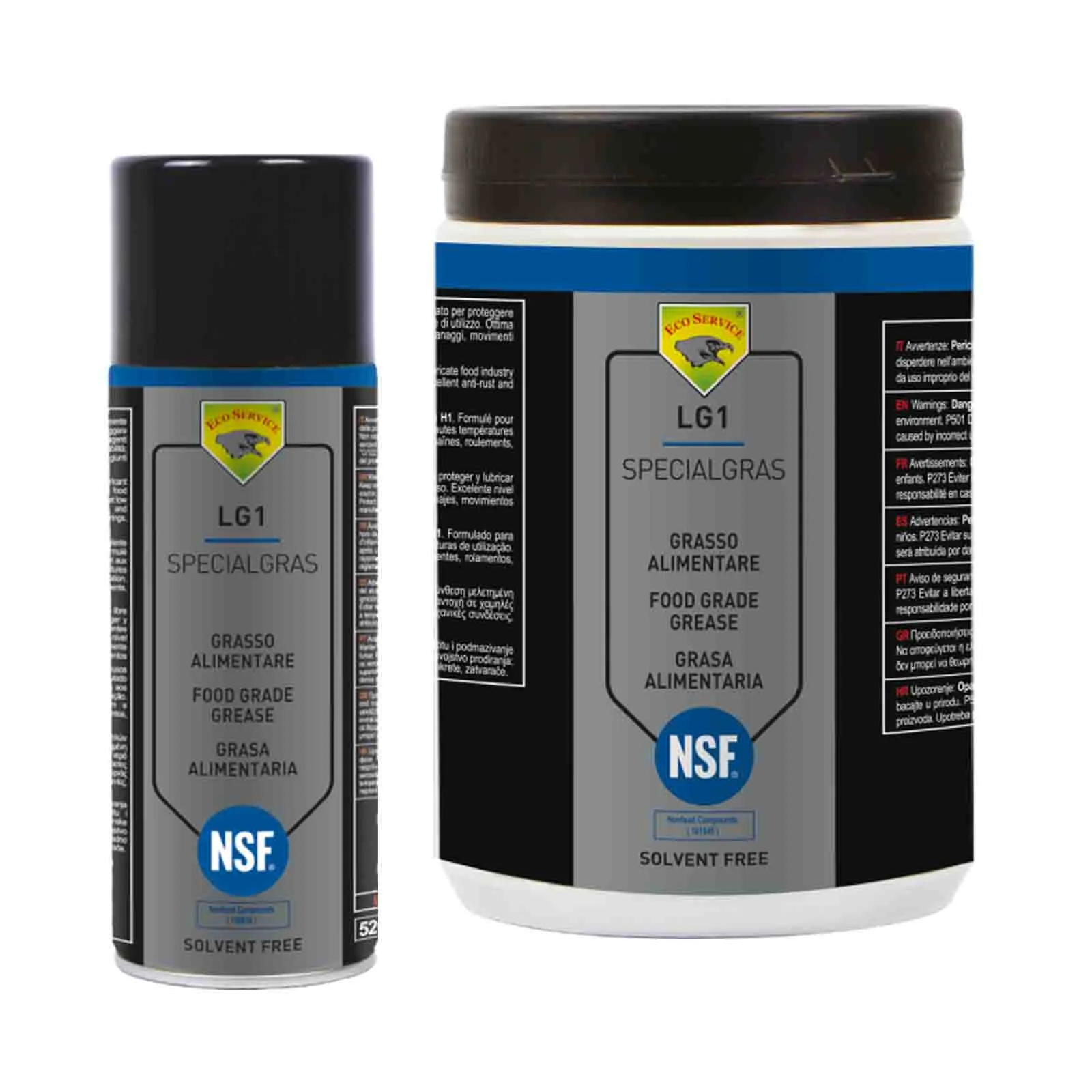 Grasso Alimentare ECO SERVICE Industria Alimentare Protettivo Lubrificante LG1 SPECIALGRAS NSF