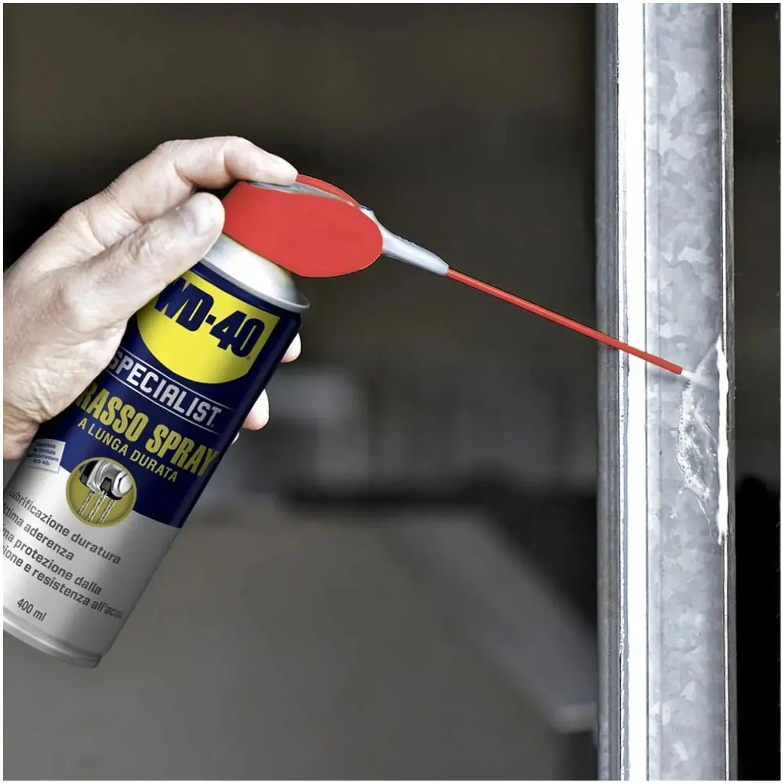 Grasso Spray in Bomboletta da 400ml WD-40 SPECIALIST Lubrificante Anticorrosivo a Lunga Durata Idroresistente GREASE SPRAY - immagine 3