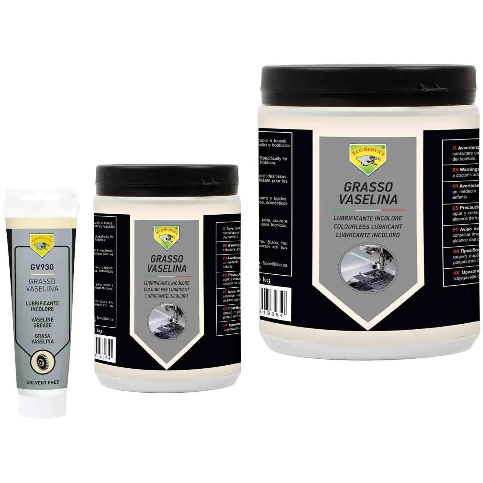 Grasso Vaselina ECO SERVICE Crema di Paraffina Lubrificante Sigillante Protettiva GV930