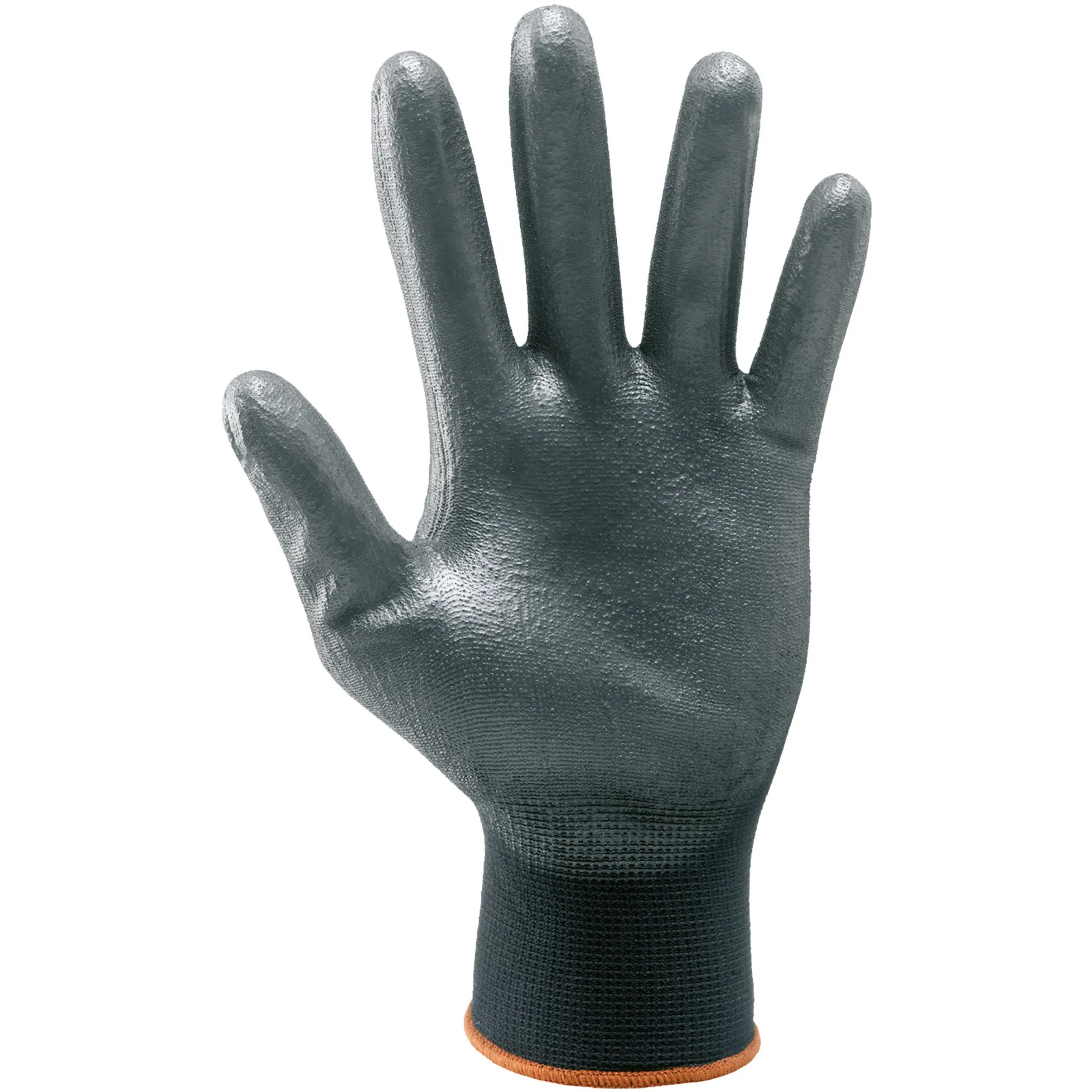 Guanti da Lavoro Antiscivolo NERI Poliestere Spalmato PU DPI Rischio Meccanico cat. II modello ECO LITE articolo 3307063 - immagine 2