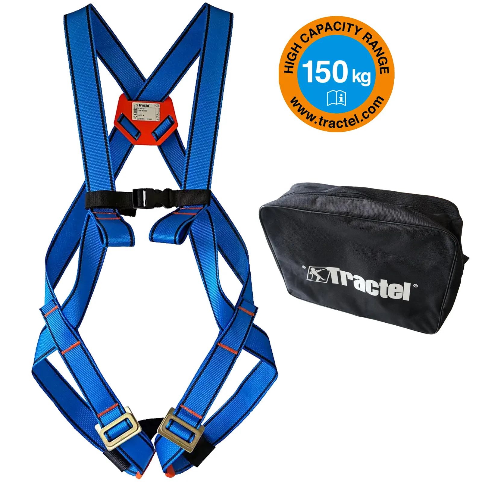 Imbracatura Anticaduta TRACTEL per Lavoro in Quota Sicurezza Protezione Antinfortunistica HT21